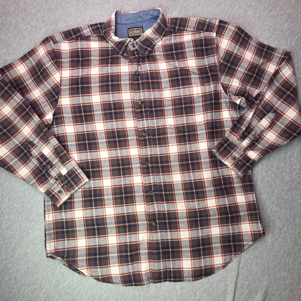 Schmidt Workwear Shirt Plaid Button Up Shirt